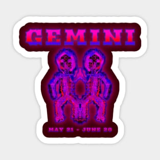 Gemini 6b Mahogany Sticker